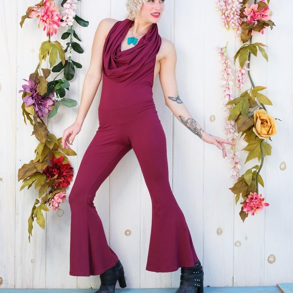 NEW!! Red Suede Hooded Jumpsuit - Warrior Within - Picture 3 of 8